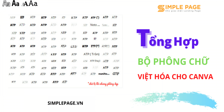 Tổng hợp 105 Font chữ Việt Hóa trên Canva
