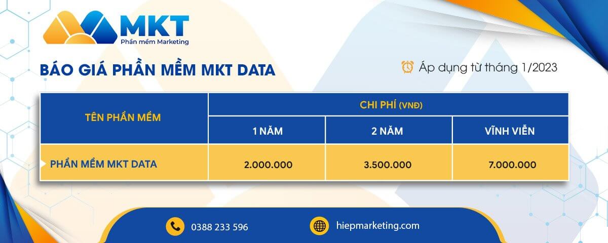 Phần mềm MKT Data