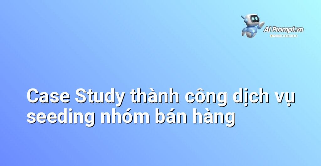 Biểu đồ kết quả Case Study dịch vụ seeding nhóm bán hàng