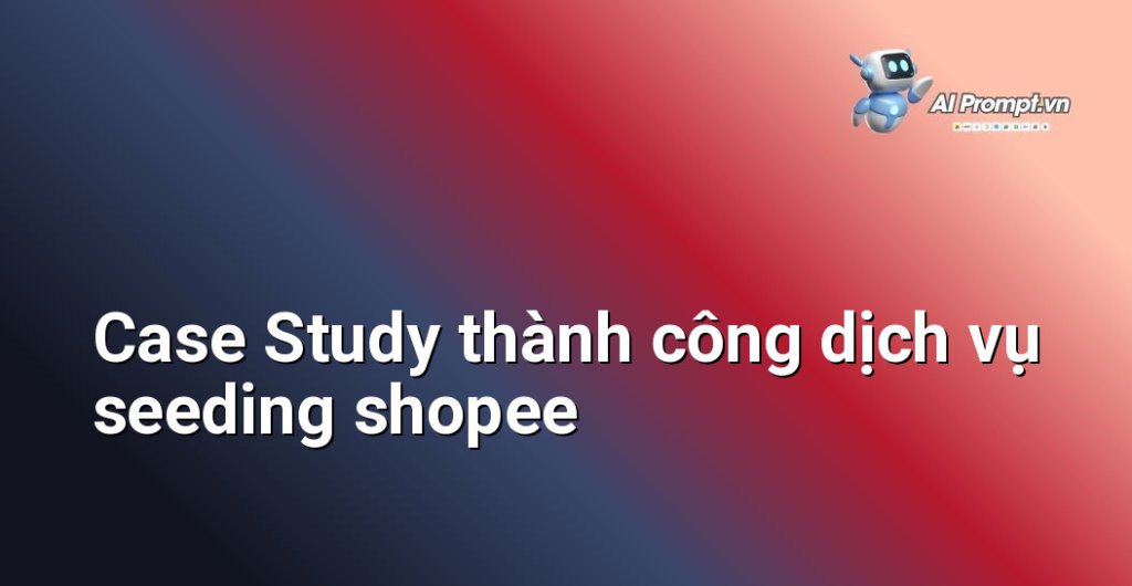 Biểu đồ kết quả Case Study dịch vụ seeding shopee