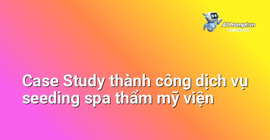 Biểu đồ kết quả Case Study dịch vụ seeding spa thẩm mỹ viện