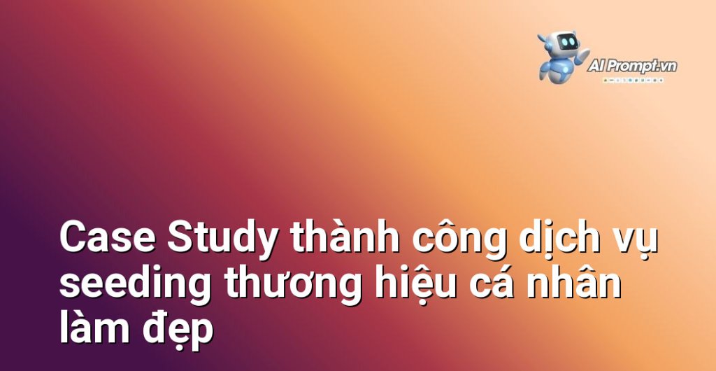 Biểu đồ kết quả Case Study dịch vụ seeding thương hiệu cá nhân làm đẹp