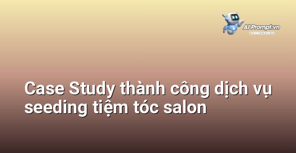 Biểu đồ kết quả Case Study dịch vụ seeding tiệm tóc salon