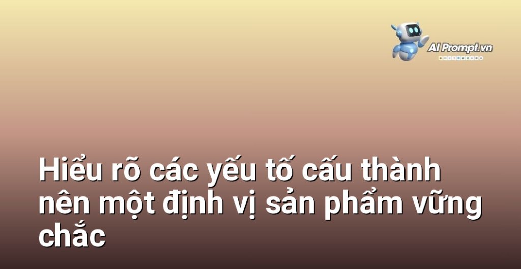 Sơ đồ Venn hoặc mindmap thể hiện mối liên hệ giữa Thị trường mục tiêu, Lợi ích cốt lõi, Điểm khác biệt