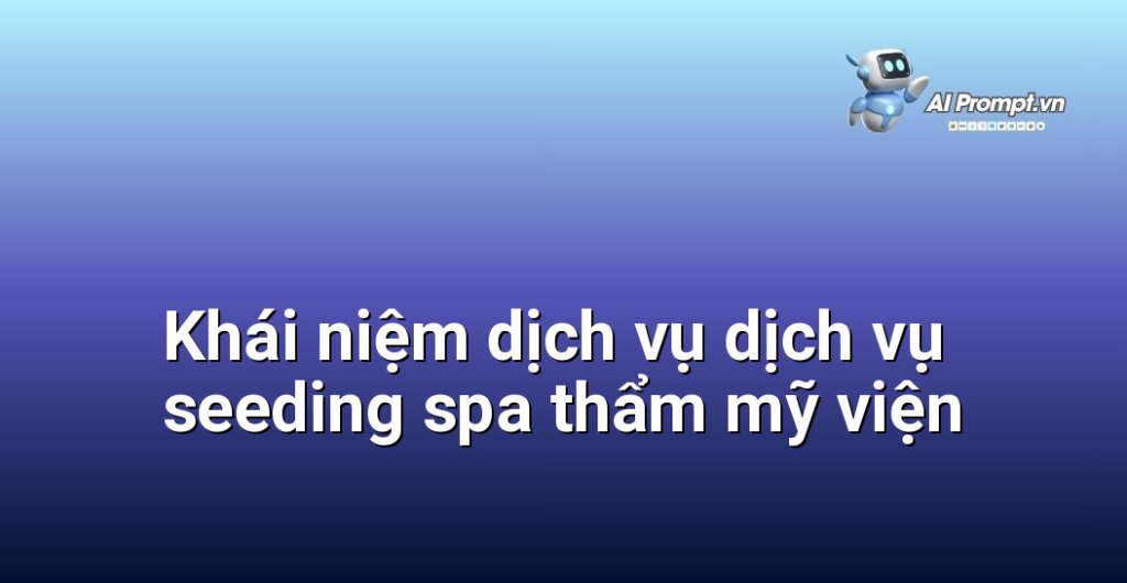 Giải thích chi tiết dịch vụ dịch vụ seeding spa thẩm mỹ viện là gì