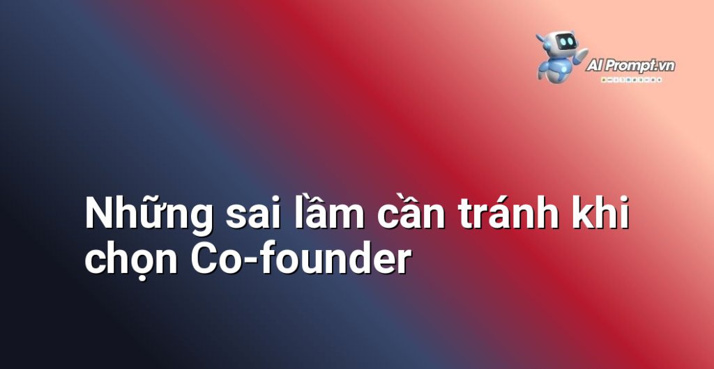 Nêu bật những sai lầm phổ biến mà các nhà sáng lập thường mắc phải khi lựa chọn người đồng sáng lập, giúp độc giả tránh được những rủi ro tiềm ẩn.