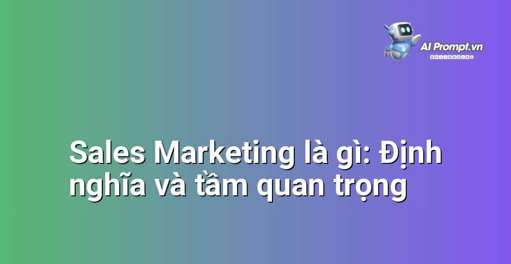 Infographic giải thích khái niệm Sales Marketing là gì, bao gồm các yếu tố cốt lõi của bán hàng và tiếp thị, tầm quan trọng đối với doanh nghiệp và mục tiêu tăng trưởng doanh thu.
