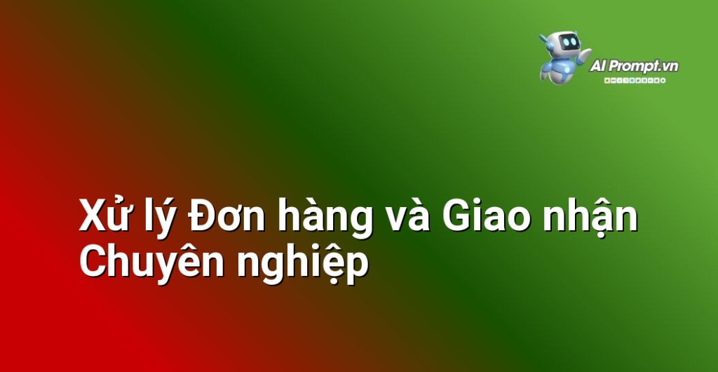 Nhân viên đang đóng gói sản phẩm cẩn thận vào thùng hàng có branding
